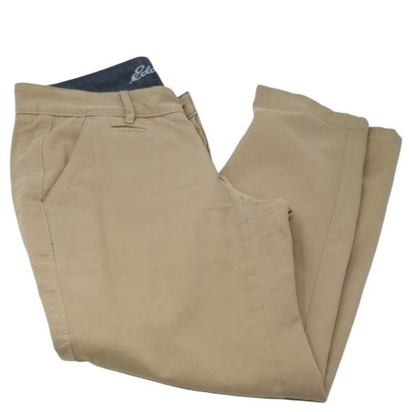 Eddie Bauer Legend Wash Khaki Chinos w/Button Closure - Picture 1 of 5